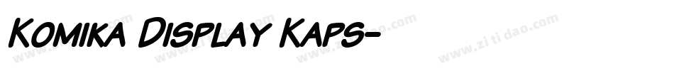 Komika Display Kaps字体转换